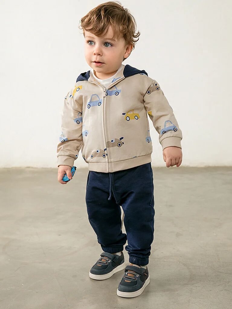 MAYORAL Baby Set 3-tlg. Sweatjacke und zwei Jogginghosen  beige   74 B