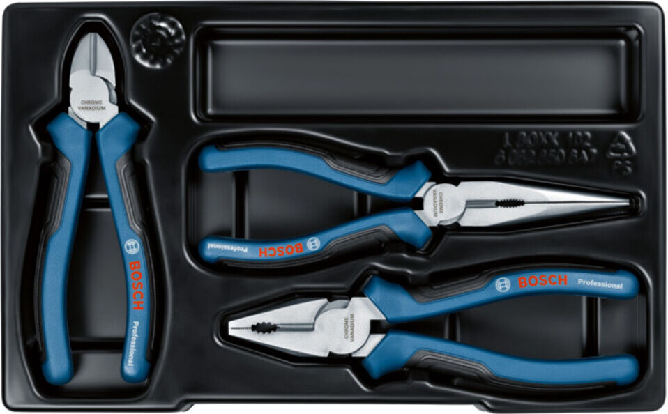 Bosch Combo Kit: Plier Set Zangen-Set, 3-tlg. (1600A016BG)