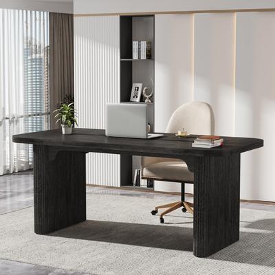 1Easylife 63'' Executive Computer Desk for Home Office, Japanese Writing Table for Study Room Bedroom