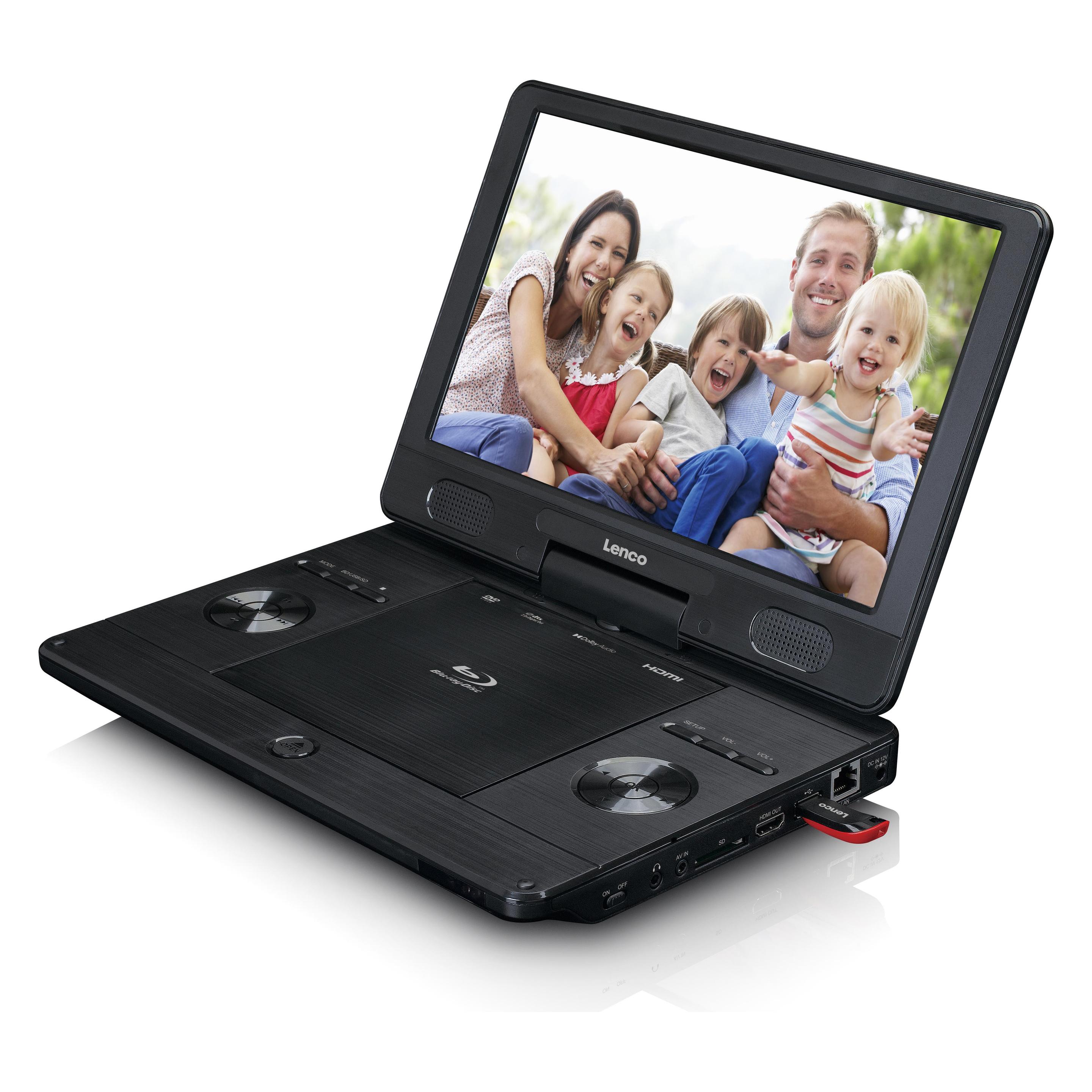Lenco BRP-1150BK Tragbarer Blu-ray - DVD-Player (Tragbarer Blu-ray Player, Tragbarer DVD-Player) (BRP-1150BK)