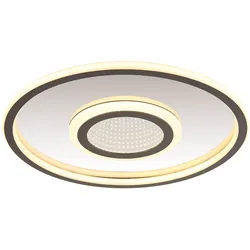 LED Deckenleuchte Deckenlampe Wohnzimmerlampe Aluminium Grau Memory D 43,2 cm