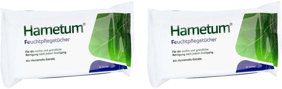 Hametum Feuchtpflegetücher mit Hamamelis 2x12stk