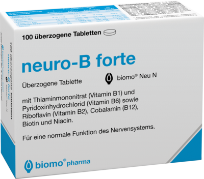 biomo pharma GmbH NEURO-B forte biomo Neu überzogene Tabletten 26.2 g 11646449