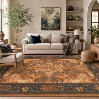 Garvee Vintage Peacock Forest Botanical Area Rug