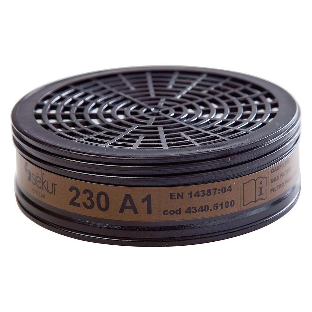 Ekastu Sekur Gasfilter 230 EN 14387:2004+A1:2008 A1 f.4000370779,4000370780 2 St./Btl.EKASTU (Atemschutzmaske Ersatzfilter) (422321)