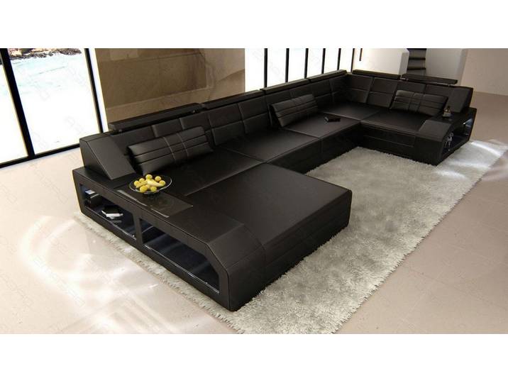Leder Couch Arezzo U-Form