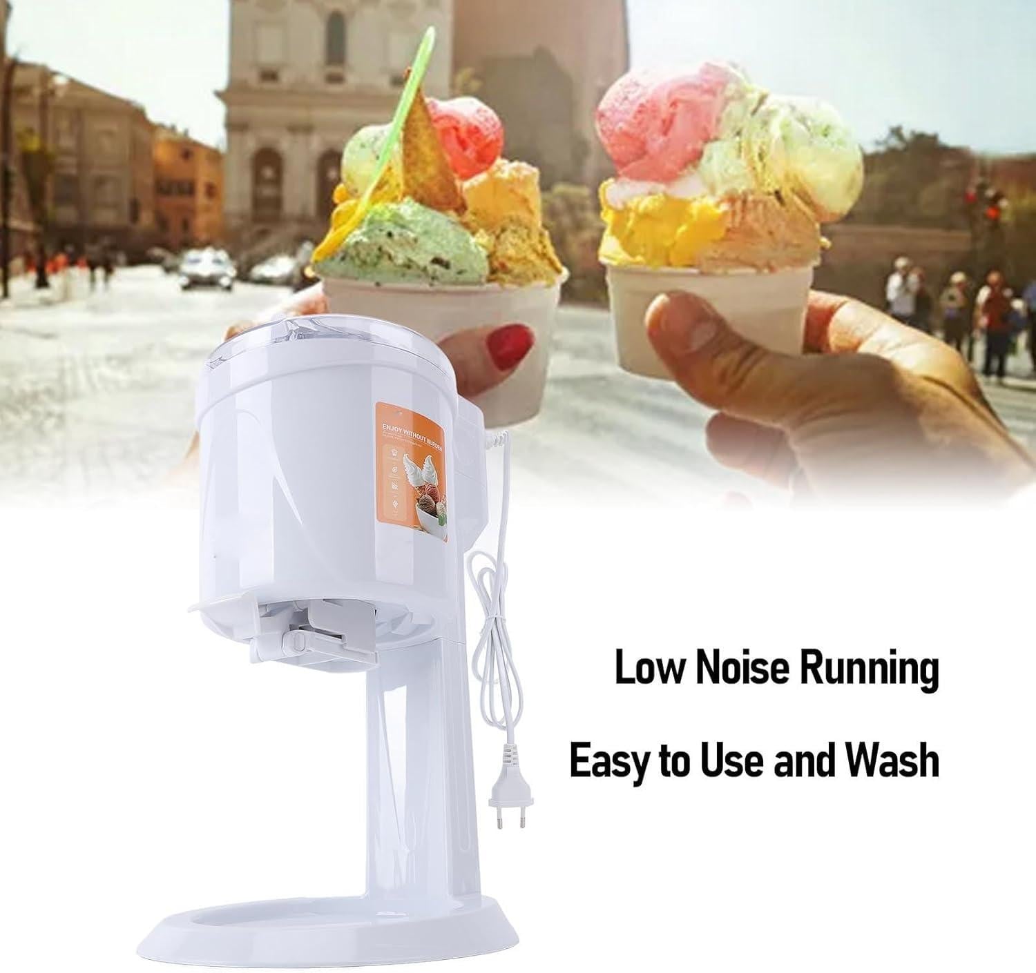 Selius Elektrische Ijsmachine - Automatische Ijsmaker, Sorbetmachine en Yoghurtmaker