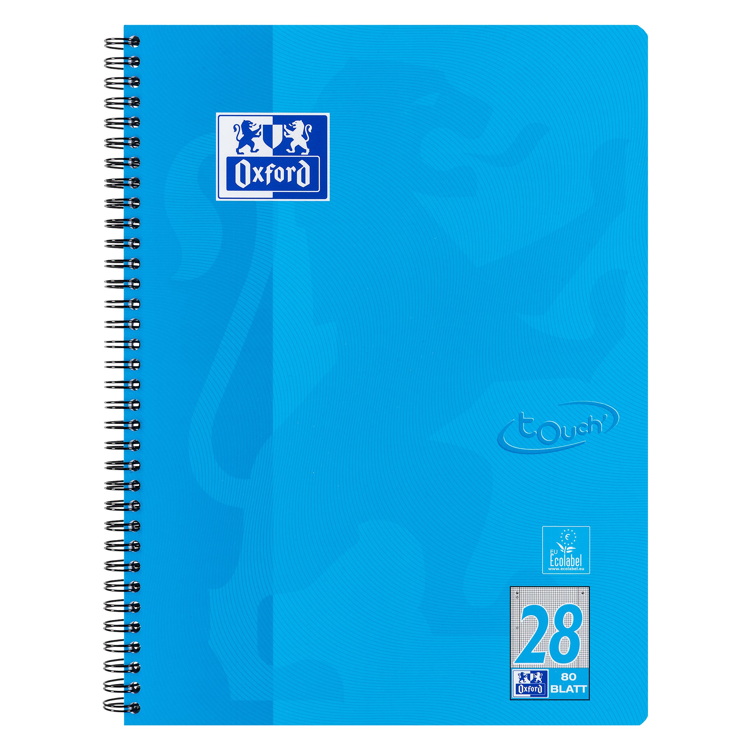 Oxford Collegeblock Touch (A4+, Kariert, Weicher Einband) (400086497)