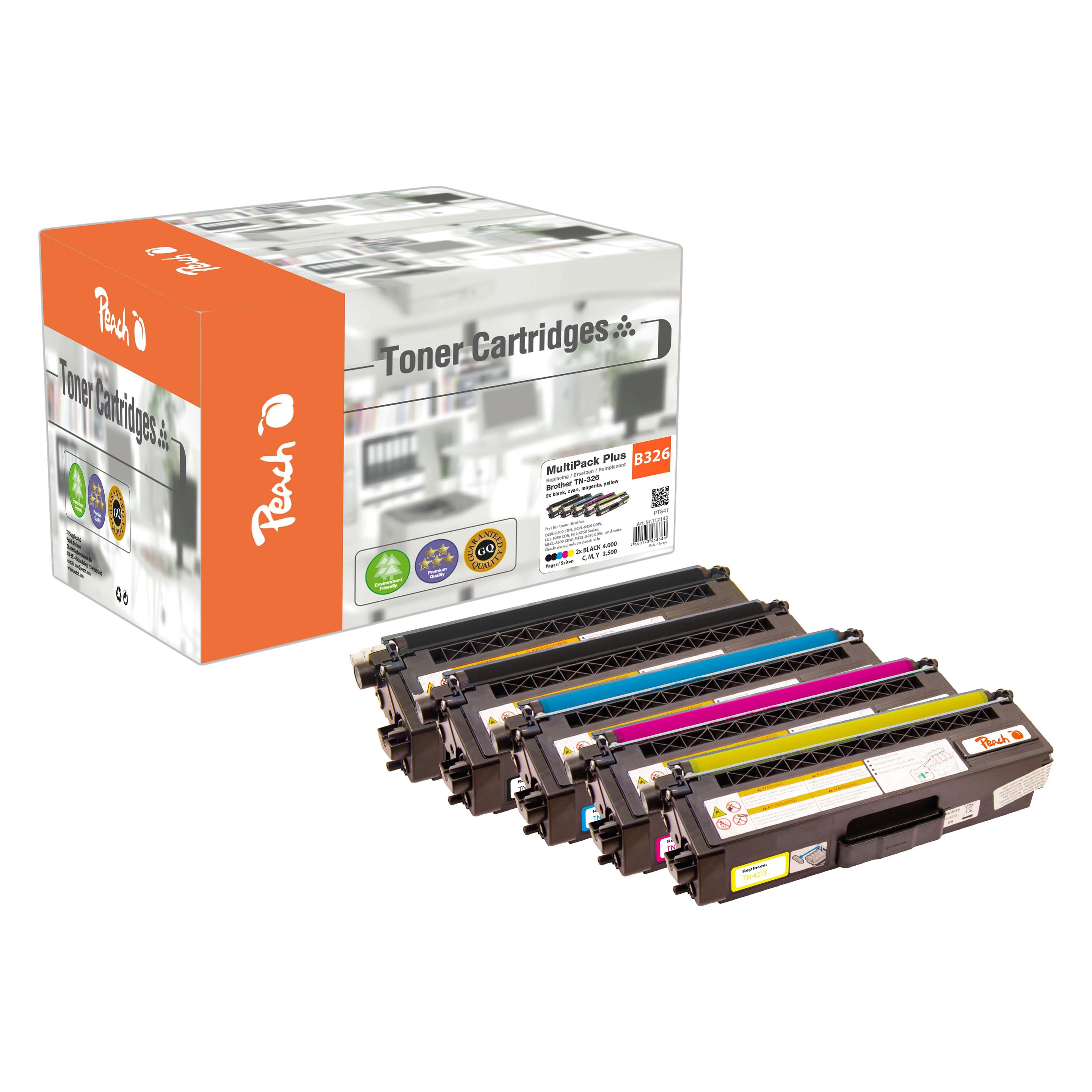 Peach TN-326 MultiPackPlus REM,KOM (BK) (0F112143)