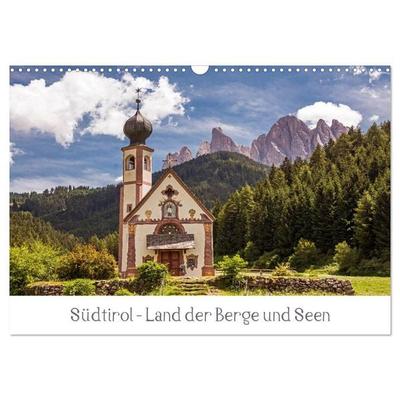 Südtirol - Land der Berge und Seen (Wandkalender 2026 DIN A3 quer), CALVENDO Monatskalender