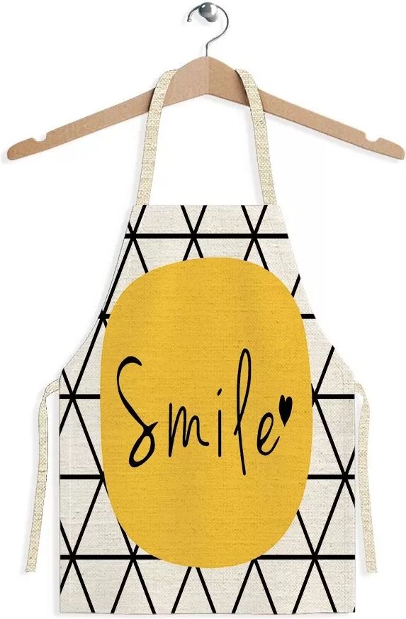 INF Moderne Geometrisch Bedruckte Polyester-Schürze - Stilvolles Küchen- & Atelier-Essential