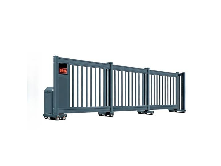 Portail Coulissant Télescopique en Aluminium EXW pour Entreprise, Cour, Allée Automatique, Clôture de Sécurité d'Entrée