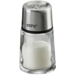 Gefu Salz-/ Pfefferstreuer  BRUNCH ¦ transparent/klar ¦ Glas,Edelstahl ¦ Maße (cm): H: 7,8  Ø: 3.6
