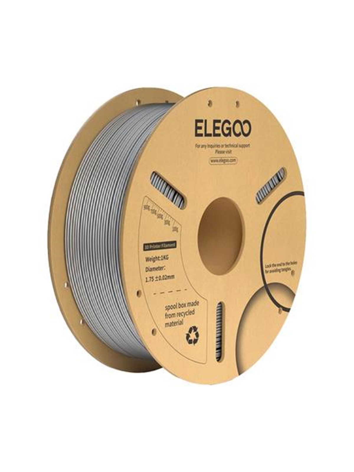 Elegoo PLA+ Filament - Star Gray, 1kg