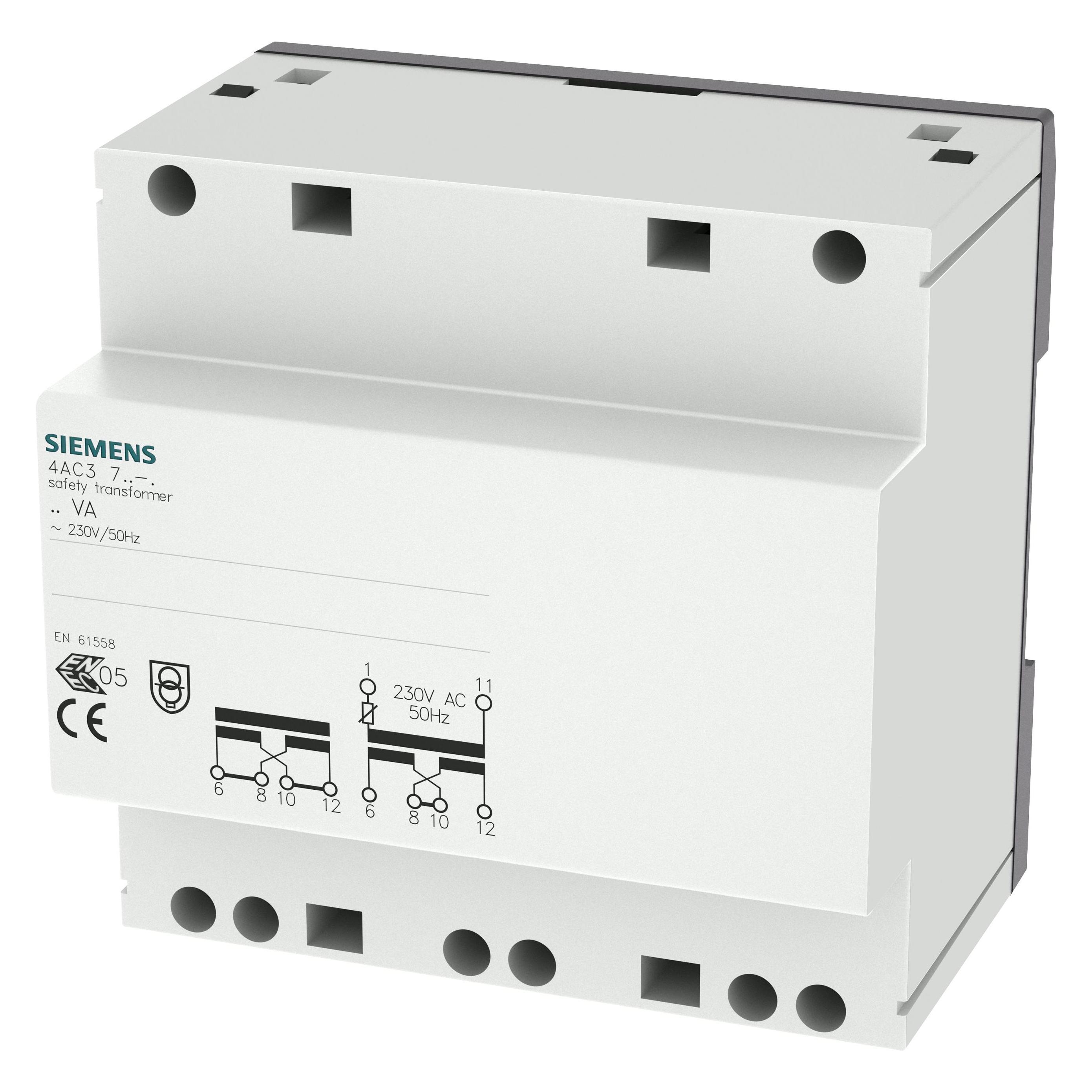 Siemens Sicherheitstrafo 230V 12/24V 3,3/1,6A 4AC3740-0 (4AC37400)