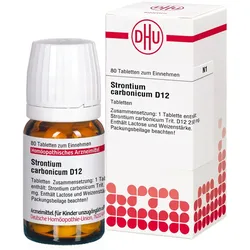 Strontium Carbonicum D 12 Tabletten 80 St