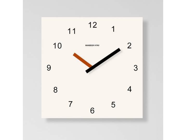 Nouvelle Horloge Murale Sans Perçage 2026 – Design Carré Moderne et Simple, Horloge Murale Créative pour Salon et Décoration Intérieure