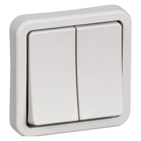 LK Opus 74 afbryder krone16A 250VAClysegrå (AAK522M5505)
