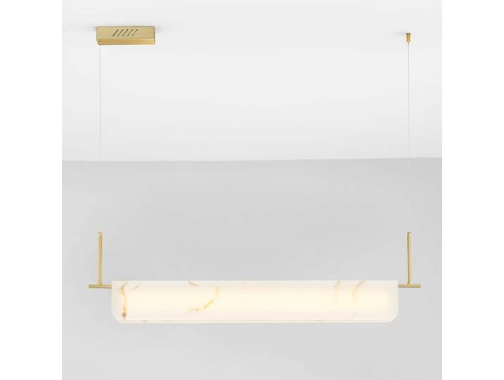 Suspension Aider type B 60 x 130 x 8cm Doré/Doré Câble en ABS, douille en ABS, rosace en aluminium, corps de lampe en aluminium LED