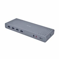 Dual Display Docking Station, Dockingstation grau, USB-C, HDMI, DisplayPort, USB