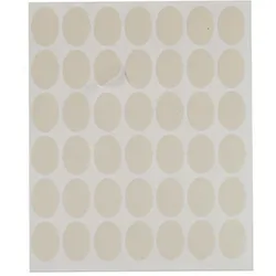 Pincello, Etiketten, Klebeetiketten 1711077 Weiss 17 x 24 mm Oval (12 Stück)