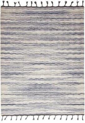 ECARPETGALLERY Braid weave Sienna Charcoal Wool Rug - 5'10 x 7'6