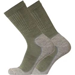 UphillSport, Unisex, Sportsocken, Repo 4-Layer Drytech M4 Merino & Tencel (35 - 38), Grau, Grün