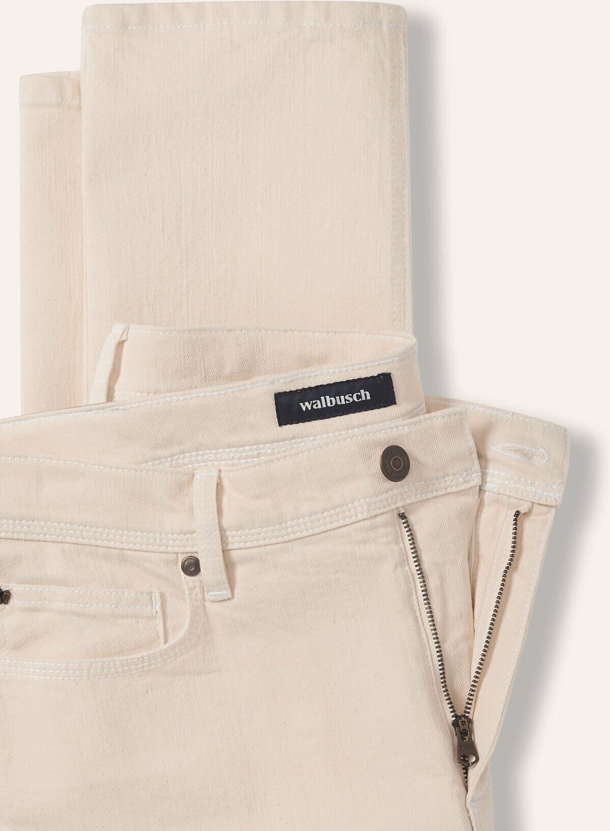 Walbusch Charakter-Jeans, Regular Fit#normale Größen#schlanke Größen#untersetzte Größen, Farbe Weiß, 60, hoher Baumwollanteil Ganzjahrestauglich Herren