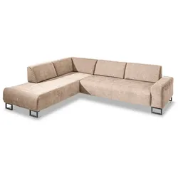 Segmüller Werkstätten Ecksofa Maxime01 Stoff Beige Natur