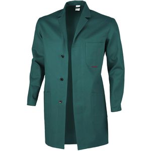 Qualitex Arbeitskittel Classic BW 270 Unisex, grün, lange Ärmel, Größe 58