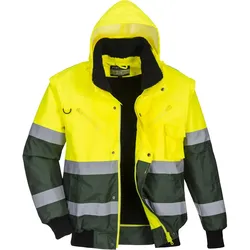 Warnschutz Pilotenjacke "X" gelb/grün - XL - gelb