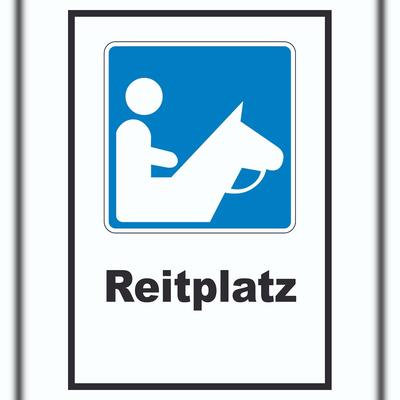 HB-Druck Reitplatz Schild A1 (594x841mm)