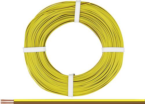 Donau Elektronik 225-380 Litze 2 x 0.25mm² Braun-Gelb 50m
