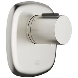 Dornbracht COYA xTOOL UP-Thermostat ohne Mengenregulierung, Platin gebürstet, Abdeckplatte 123 x 123 mm, Skalengriff mit Sicherheitssperre bei 38°C