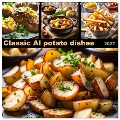 Classic AI potato dishes (Wall Calendar 2027 12 × 12 Inch) CALVENDO 12 Month Wall Calendar