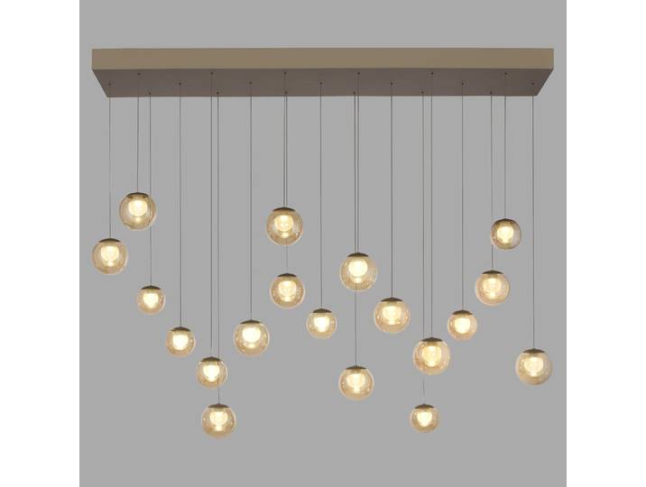 19-lichts hanglamp Pure Popup bronce Paul Neuhaus - 2589-97
