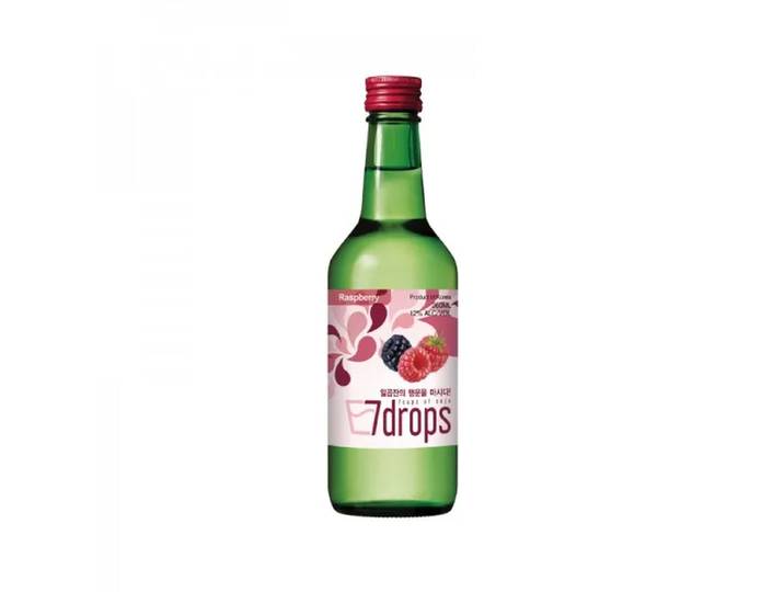 7DROPS Soju Framboos Alc. 12% 360 ml