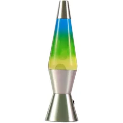 Total Juggling, Nachtlicht, iTotal - Spaceship LED Lava Lamp with Chrome Base - Yellow/Blue (XL3322)