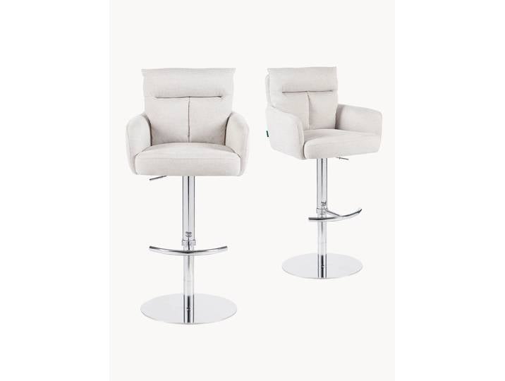 Barhocker Leo 2er-Set - Kunstleder oder Webstoff