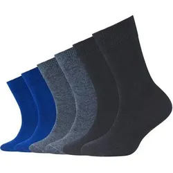 CAMANO Kinder Socken Online Children ca-soft organic cotton Socks 6p, Größe 31-34 in Blau Blau