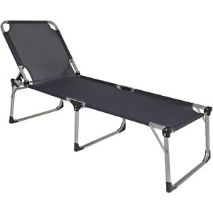 Garden-Pleasure Sonnenliege ABACO, aus Aluminium / Kunststoff, anthrazit, klappbar, 214 x 70 cm, belastbar bis 120 kg