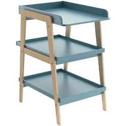 Wickelkommode DEMEYERE GROUP "Tsuga", blau (balu), B:58cm H:101,2cm T:75cm, MDF, Wickelkommoden, Wickelkommode, Wickelkommode PRAKTISCHE DESIGN