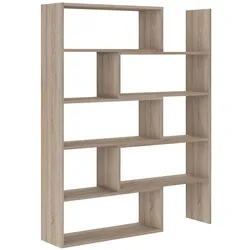 BÜCHERREGAL LORIS 72,5x24x138 cm, Regal Sonoma Eiche