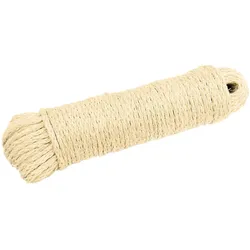 3x Bürstenmann Wäscheleine, Wäscheständer, Beige