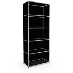 Aktenregal System 4 Metall Schwarz