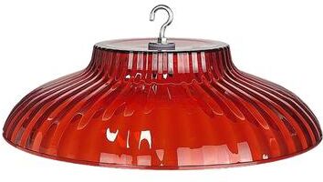 Uplifted Trends Outdoor Bird Feeder Rain Guard Dome With Squirrel Shield For Hanging Feeders red