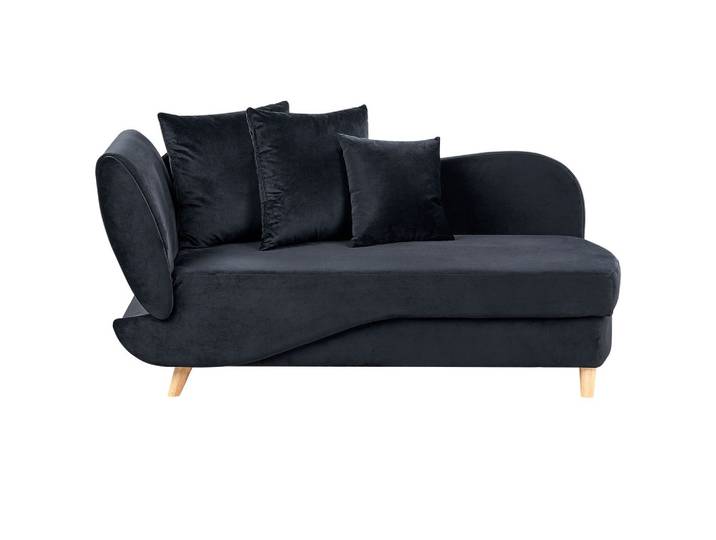 CHAISELONGUE-LINKSSEITIGE Schwarz Meri