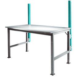 Manuflex ZB3782.5021 Anbau-Aufbausäule für UNIVERSAL + PROFI Standard Anbautische, Nutzhöhe 600 mm