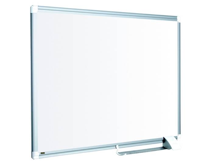 Bi-Office Tableau blanc laqué Maya New Generation - L.180 x H.90 cm - Magnétique - Cadre Aluminium