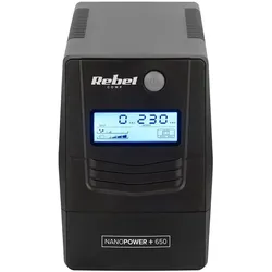 Rebel Nanopower Plus 1000 UPS Offline Sinusoida 1000VA 600W LCD USB (1000 VA, 600 W, Standby USV), USV